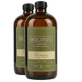 two pack bundle of the large 500ml (16.7 fl oz) of biocentic usda organic pure castor oil with 90 percent ricinoleic acid